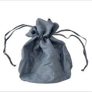 Cult Gaia Linen Drawstring Pouch Purse